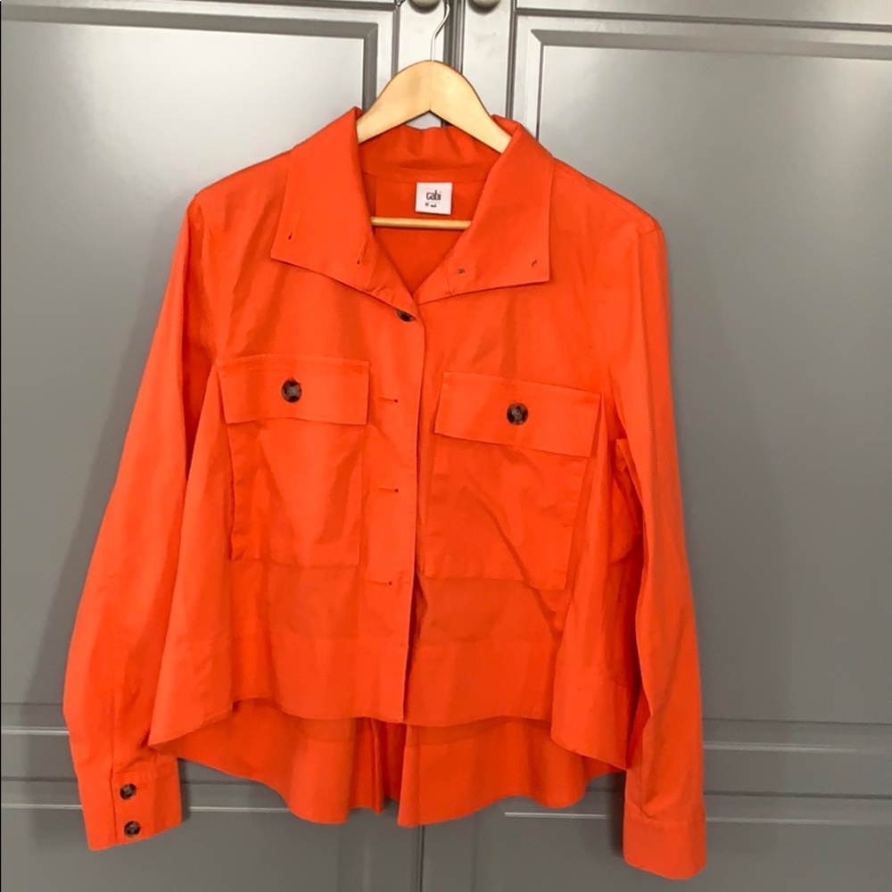 Cabi- Orange cotton lightweight jacket